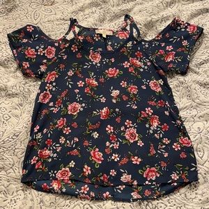 Floral off-the-shoulder top